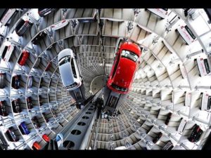 torre parcheggio verticale auto video