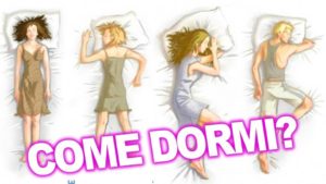 dormire posizioni letto video