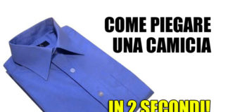 Piegare una camicia in 2 secondi? Ecco come fare… [VIDEO]