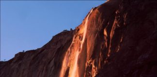 Sembra una cascata di lava… Ma in realtà… [VIDEO]