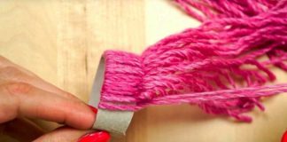 Avvolge un filo di lana su un rotolo di carta… Il risultato è spettacolare!! [VIDEO]