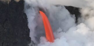nube vapore cascata lava video