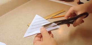 5 Tagli su un foglio piegato e crea una decorazione davvero stupenda! [VIDEO]