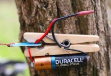 allarme ladri molletta batteria video