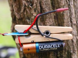 allarme ladri molletta batteria video