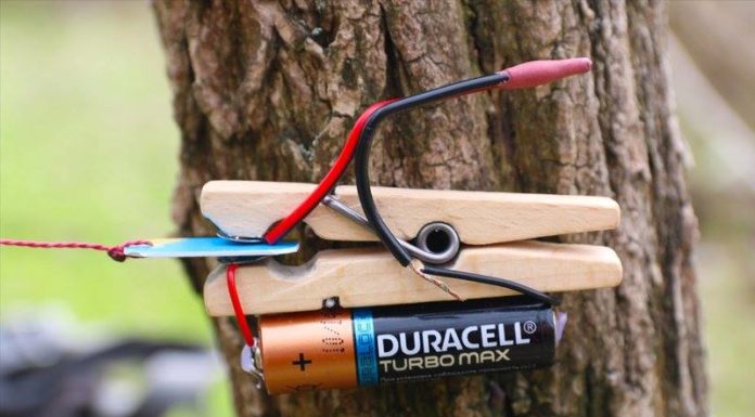 allarme ladri molletta batteria video