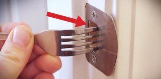 Mette una forchetta nella serratura e… Crea un antifurto geniale! [VIDEO]